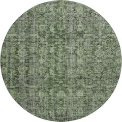 Premium Machine Washable Mayfield AMF1145 Cactus 8' x 8' Round Rug