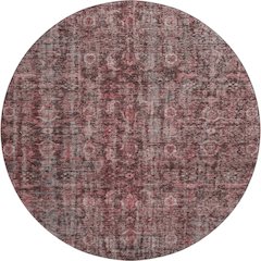 Premium Machine Washable Mayfield AMF1145 Pink 8' x 8' Round Rug
