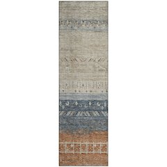 Premium Machine Washable Mayfield AMF1147 Brown 2'3" x 7'6" Runner Rug
