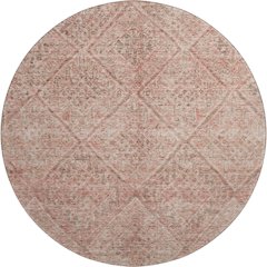 Premium Machine Washable Mayfield AMF1148 Pink 8' x 8' Round Rug