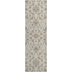 Premium Machine Washable Mayfield AMF1149 Ivory 2'3" x 7'6" Runner Rug