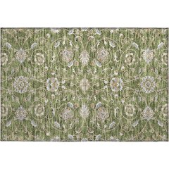 Premium Machine Washable Mayfield AMF1149 Olive 1'8" x 2'6" Rug