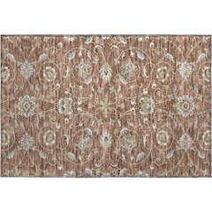 Premium Machine Washable Mayfield AMF1149 Paprika 1'8" x 2'6" Rug