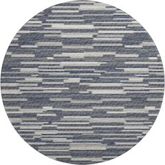 Premium Machine Washable Mayfield  Gray 8' x 8' Round Rug