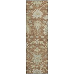 Premium Machine Washable Mayfield AMF1150 Paprika 2'3" x 7'6" Runner Rug