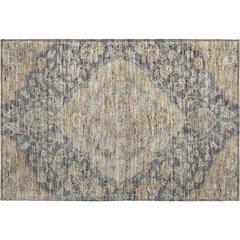 Premium Machine Washable Mayfield AMF1151 Charcoal 1'8" x 2'6" Rug