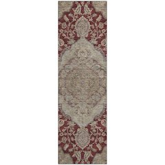 Premium Machine Washable Mayfield AMF1151 Garnet 2'3" x 7'6" Runner Rug