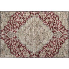 Premium Machine Washable Mayfield AMF1151 Garnet 1'8" x 2'6" Rug