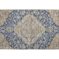 Premium Machine Washable Mayfield AMF1151 Navy 1'8" x 2'6" Rug