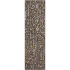 Premium Machine Washable Mayfield AMF1152 Brown 2'3" x 7'6" Runner Rug