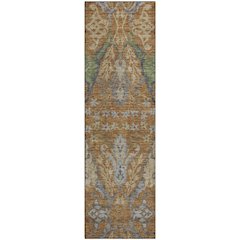 Premium Machine Washable Mayfield AMF1153 Copper 2'3" x 7'6" Runner Rug