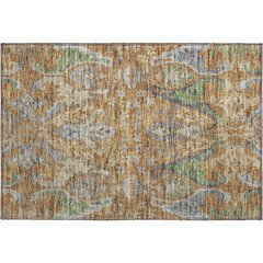 Premium Machine Washable Mayfield AMF1153 Copper 1'8" x 2'6" Rug