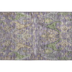 Premium Machine Washable Mayfield AMF1153 Purple 1'8" x 2'6" Rug