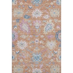 Premium Machine Washable Mayfield AMF1154 Orange 2'6" x 3'10" Rug