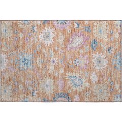 Premium Machine Washable Mayfield AMF1154 Orange 1'8" x 2'6" Rug
