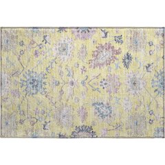 Premium Machine Washable Mayfield AMF1154 Yellow 1'8" x 2'6" Rug