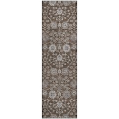 Premium Machine Washable Mayfield AMF1155 Chocolate 2'3" x 7'6" Runner Rug