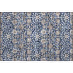 Premium Machine Washable Mayfield AMF1155 Navy 1'8" x 2'6" Rug
