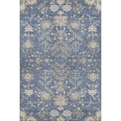 Premium Machine Washable Mayfield AMF1156 Blue 2'6" x 3'10" Rug