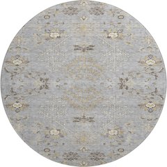 Premium Machine Washable Mayfield AMF1156 Gray 8' x 8' Round Rug