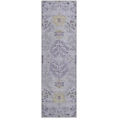 Premium Machine Washable Mayfield AMF1156 Lavender 2'3" x 7'6" Runner Rug