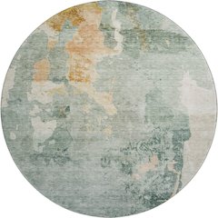 Premium Machine Washable Mayfield AMF1157 Seafoam 8' x 8' Round Rug