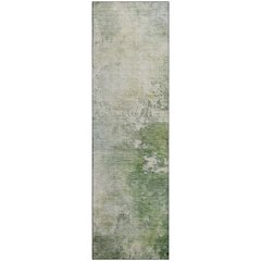 Premium Machine Washable Mayfield AMF1158 Aloe 2'3" x 7'6" Runner Rug