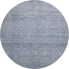 Premium Machine Washable Mayfield AMF1163 Sky 8' x 8' Round Rug