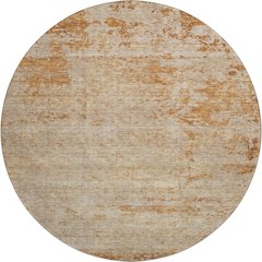 Premium Machine Washable Mayfield AMF1164 Copper 8' x 8' Round Rug