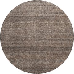 Premium Machine Washable Mayfield AMF1165 Coffee 8' x 8' Round Rug