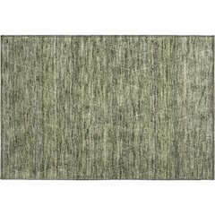 Premium Machine Washable Mayfield AMF1165 Olive 1'8" x 2'6" Rug
