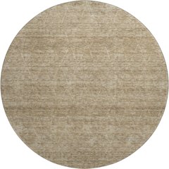 Premium Machine Washable Mayfield AMF1165 Wheat 8' x 8' Round Rug