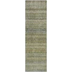 Premium Machine Washable Mayfield AMF1167 Aloe 2'3" x 7'6" Runner Rug