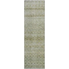 Premium Machine Washable Mayfield AMF1168 Aloe 2'3" x 7'6" Runner Rug