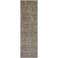 Premium Machine Washable Mayfield AMF1170 Brown 2'3" x 7'6" Runner Rug