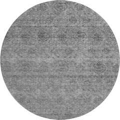 Premium Machine Washable Mayfield AMF1170 Gray 8' x 8' Round Rug