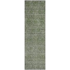 Premium Machine Washable Mayfield AMF1170 Olive 2'3" x 7'6" Runner Rug
