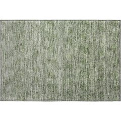 Premium Machine Washable Mayfield AMF1170 Olive 1'8" x 2'6" Rug