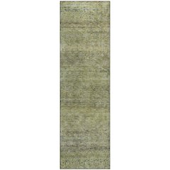 Premium Machine Washable Mayfield AMF1174 Aloe 2'3" x 7'6" Runner Rug