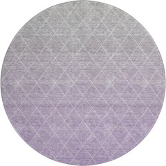 Premium Machine Washable Mayfield AMF1175 Lavender 8' x 8' Round Rug