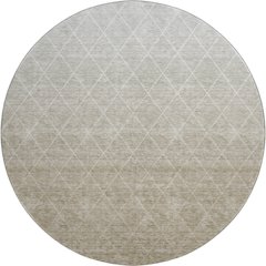 Premium Machine Washable Mayfield AMF1175 Taupe 8' x 8' Round Rug