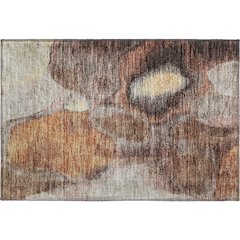 Premium Machine Washable Mayfield AMF1177 Coffee 1'8" x 2'6" Rug