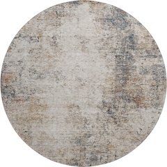 Premium Machine Washable Mayfield AMF1179 Putty 8' x 8' Round Rug