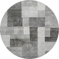 Premium Machine Washable Mayfield AMF1190 Pewter 8' x 8' Round Rug