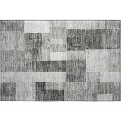 Premium Machine Washable Mayfield AMF1190 Pewter 1'8" x 2'6" Rug