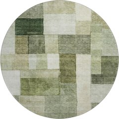 Premium Machine Washable Mayfield AMF1190 Sage 8' x 8' Round Rug