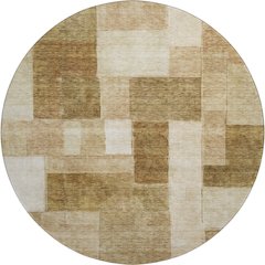 Premium Machine Washable Mayfield AMF1190 Terracotta 8' x 8' Round Rug