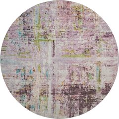 Premium Machine Washable Mayfield AMF1194 Lavender 8' x 8' Round Rug