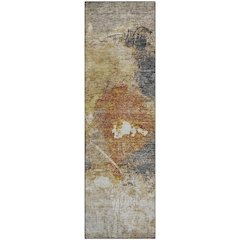 Premium Machine Washable Mayfield AMF1199 Taupe 2'3" x 7'6" Runner Rug