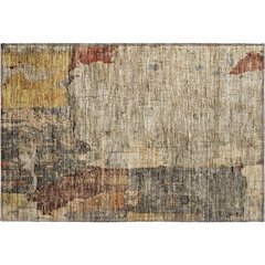 Premium Machine Washable Mayfield AMF1201 Khaki 1'8" x 2'6" Rug